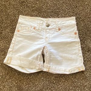 Seven7 White Denim Shorts